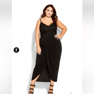 Lace Touch Dress- City Chic